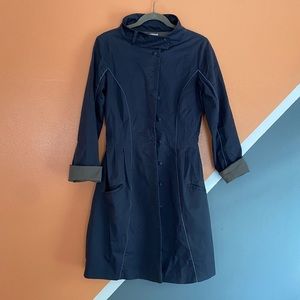 Lorick Navy button up jacket